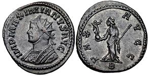 Maximianus PAX
                      AVGG Lugdunum 399
