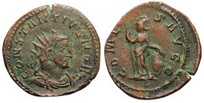 Constantius I COMES
                      AVGG Lugdunum 627