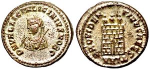 Licinius II PROVIDENTIAE CAESS Heraclea 19