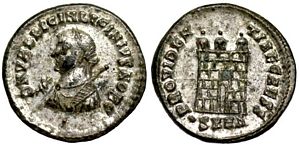 Licinius II PROVIDENTIAE CAESS Heraclea 45