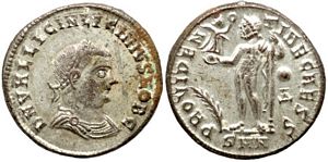 Licinius II PROVIDENTIAE CAESS Nicomedia
                        34