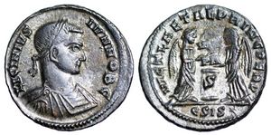 Licinius II VICT •
                        LAETAE PRINC PERP Siscia 98