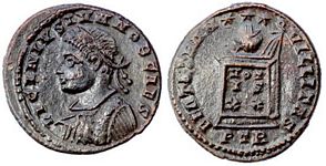 Licinius II BEATA TRANQVILLITAS Trier 310